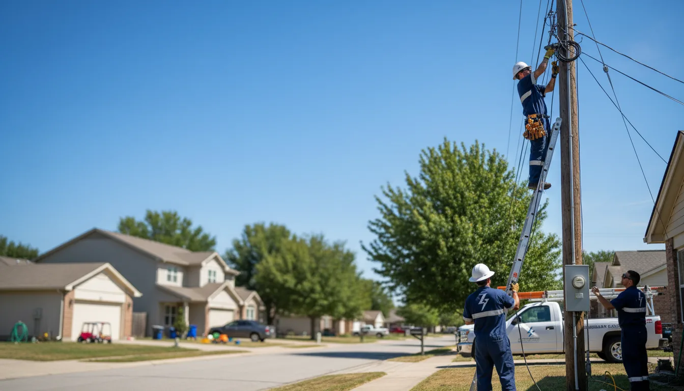 Residential electrician providing installation services in Newkirk, NM